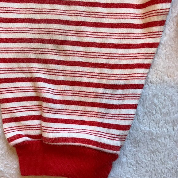 Striped Red & White 3-6M Cotton Jogger Pants GUC Baby Unisex Winter Holiday - Picture 8 of 15